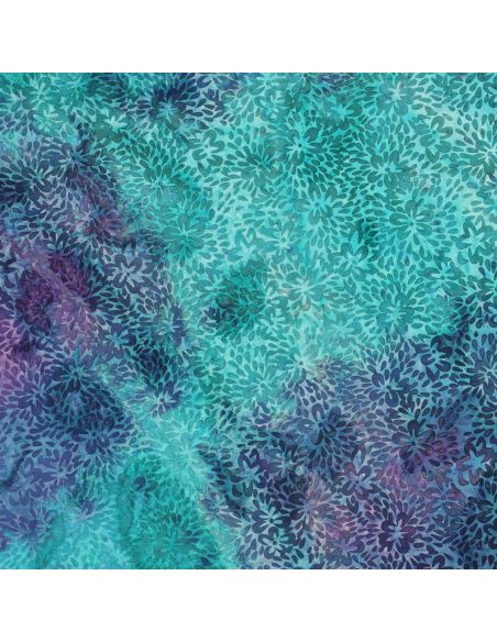 Tessuto viscosa batik Vaiana - Turchese