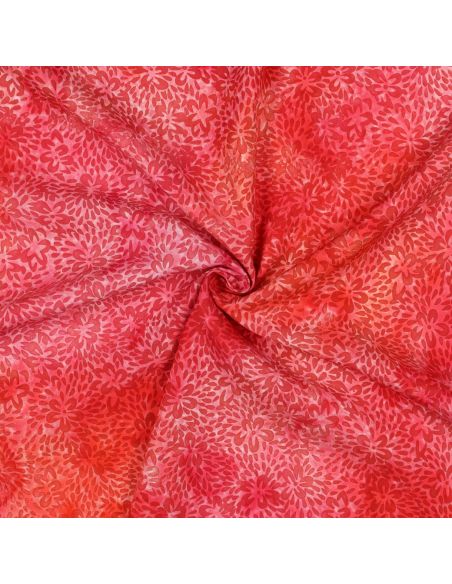 Tessuto viscosa batik Vaiana - Rosso