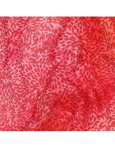 Tessuto viscosa batik Vaiana - Rosso