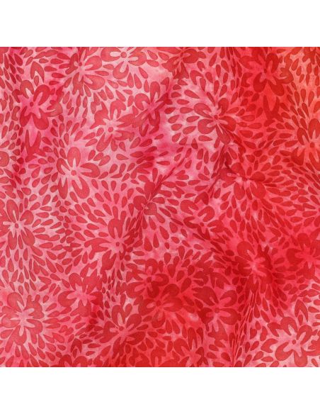 Tessuto viscosa batik Vaiana - Rosso