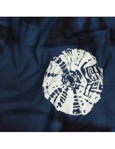 Tessuto cotone batik Solyne - Blu marino