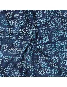 Tessuto cotone batik Isabelle - Blu marino