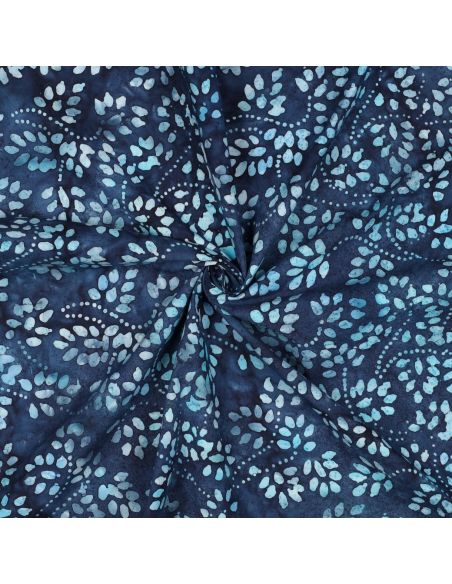 Tessuto cotone batik Isabelle - Blu marino