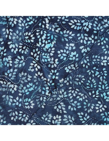 Tessuto cotone batik Isabelle - Blu marino