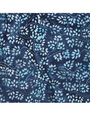 Tessuto cotone batik Isabelle - Blu marino