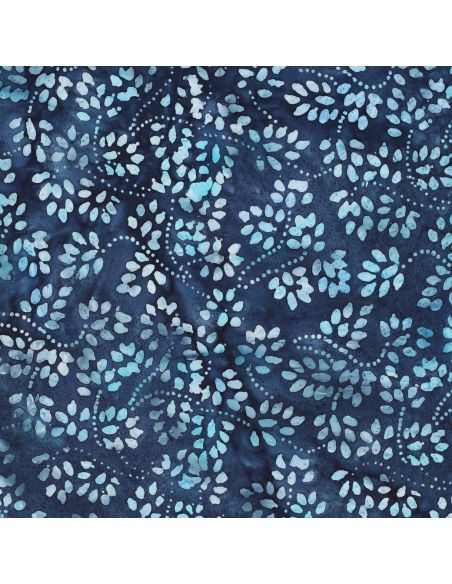 Tessuto cotone batik Isabelle - Blu marino