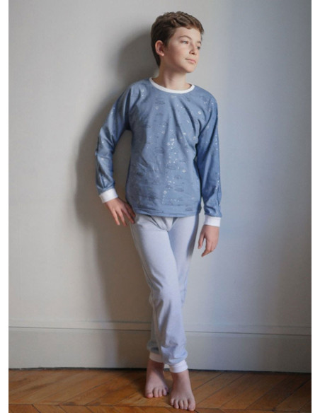 Modello di pigiama unisex Sacha - Ikatee