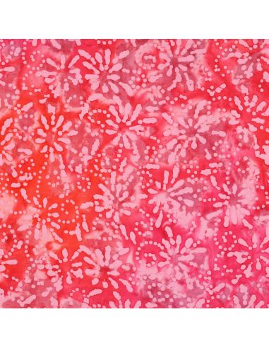 Tessuto cotone batik Orélia - Corallo