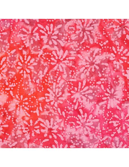 Tessuto cotone batik Orélia - Corallo