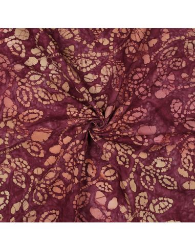 Tessuto cotone batik Méline - Ciliegia