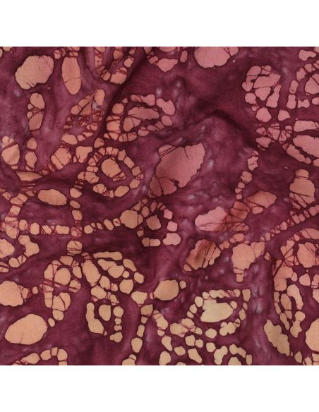 Tessuto cotone batik Méline - Ciliegia