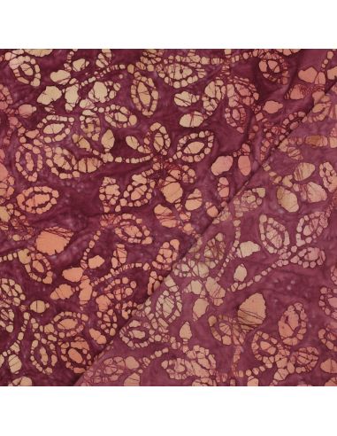 Tessuto cotone batik Méline - Ciliegia