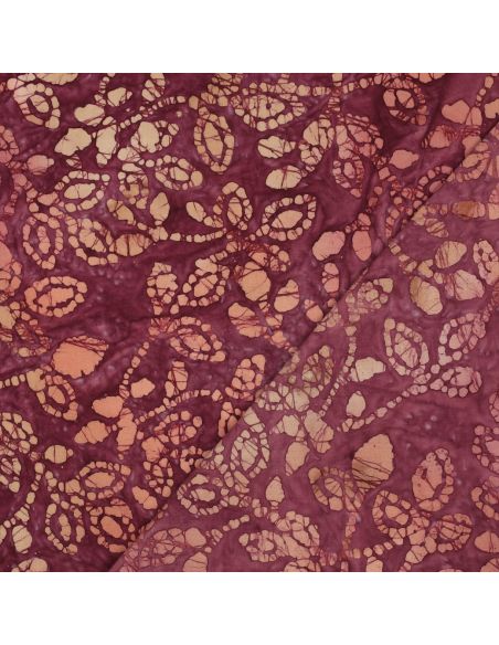 Tessuto cotone batik Méline - Ciliegia