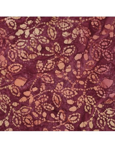 Tessuto cotone batik Méline - Ciliegia