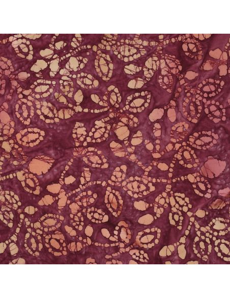 Tessuto cotone batik Méline - Ciliegia