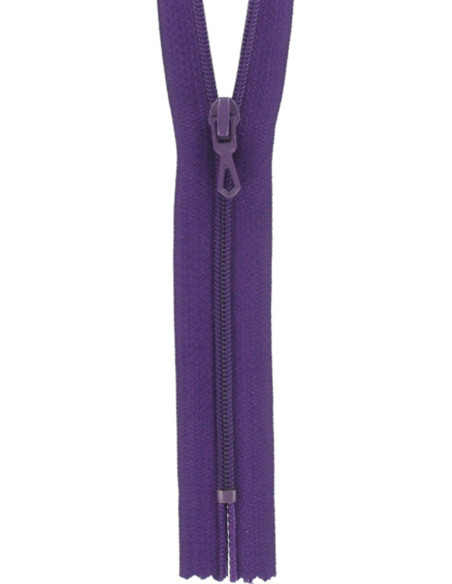 Cerniera in nylon - Viola scuro