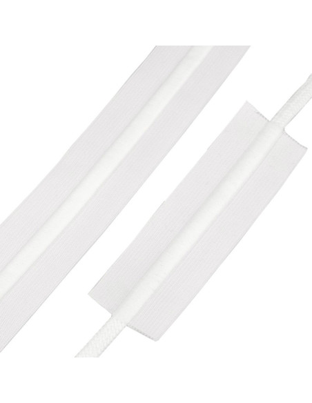 Elastico con cordoncino - Bianco