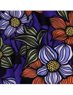 Tessuto twill viscosa Florane - Cobalto 2