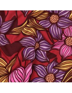 Tessuto twill viscosa Florane - Bordeaux 2
