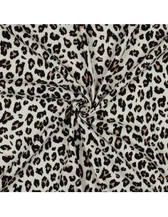 Tessuto viscosa lino Sauvage - Beige