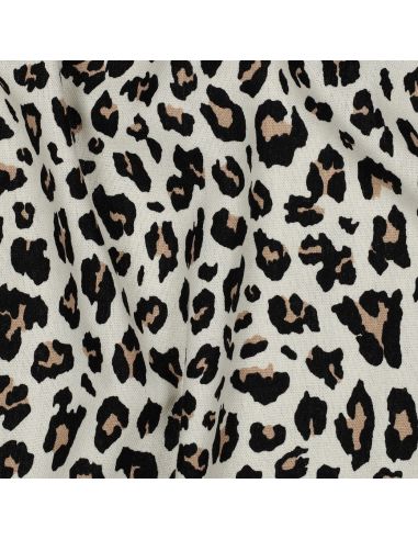 Tessuto viscosa lino Sauvage - Beige