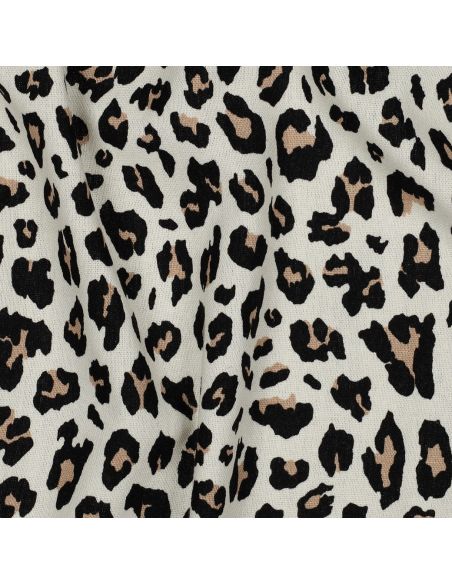 Tessuto viscosa lino Sauvage - Beige