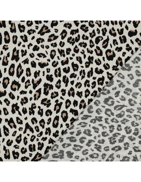 Tessuto viscosa lino Sauvage - Beige