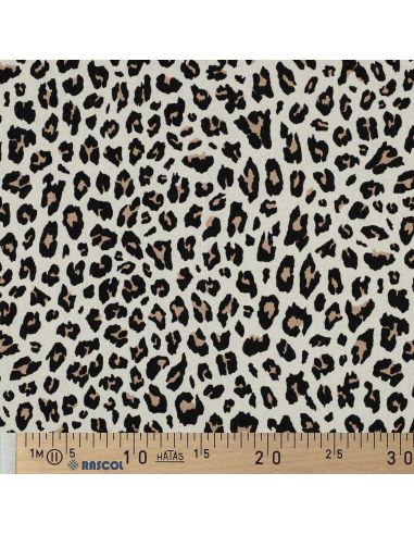 Tessuto viscosa lino Sauvage - Beige