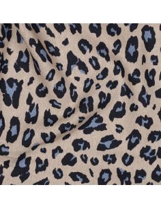 Tessuto viscosa lino Sauvage - Cammello 2
