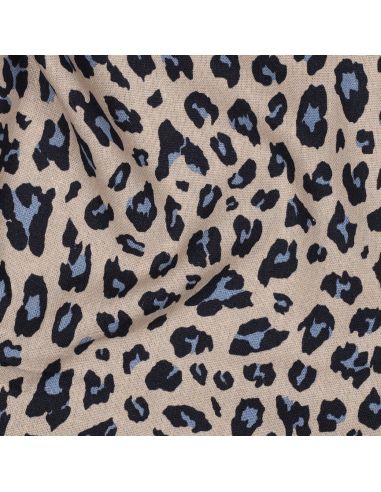 Tessuto viscosa lino Sauvage - Cammello