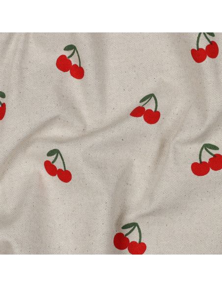 Tela di cotone canvas - Ciliegie