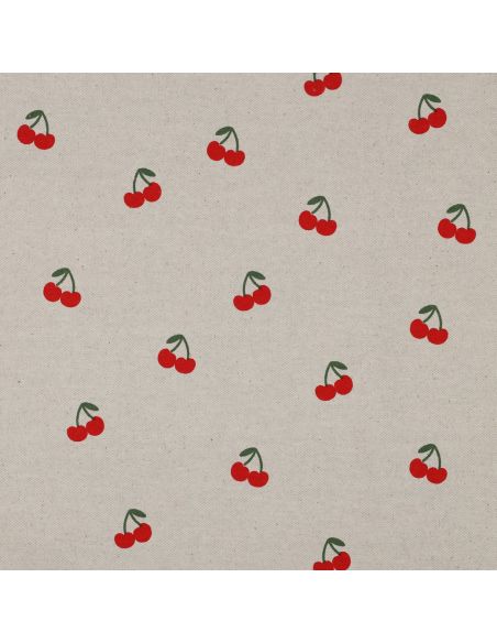 Tela di cotone canvas - Ciliegie