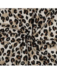 Tela di cotone canvas - Leopardo