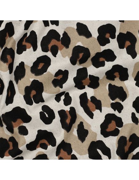 Tela di cotone canvas - Leopardo