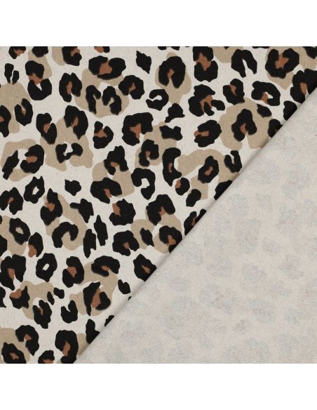 Tela di cotone canvas - Leopardo