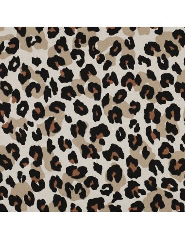 Tela di cotone canvas - Leopardo