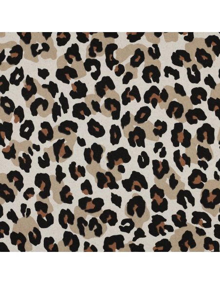 Tela di cotone canvas - Leopardo