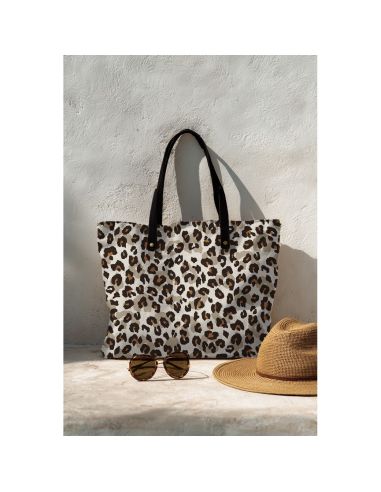 Tela di cotone canvas - Leopardo