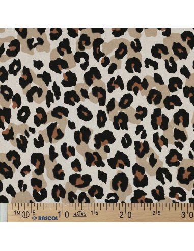 Tela di cotone canvas - Leopardo