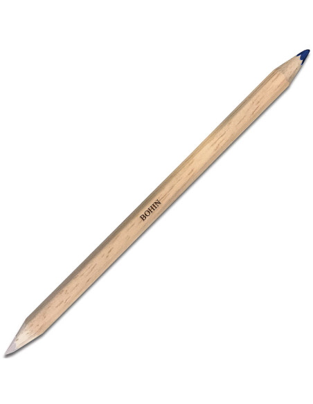 Gesso per tessuti bicolore Bohin - Bianco e blu