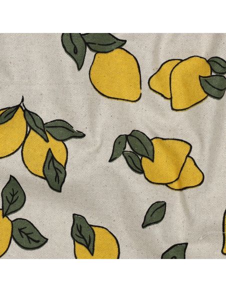 Tessuto tela impermeabile effetto lino - Limoni