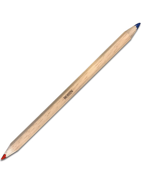 Gesso per tessuti bicolore Bohin - Rosso e blu