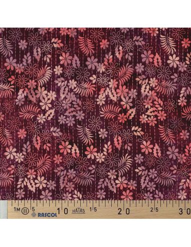 Tessuto viscosa batik Théa - Ciliegia