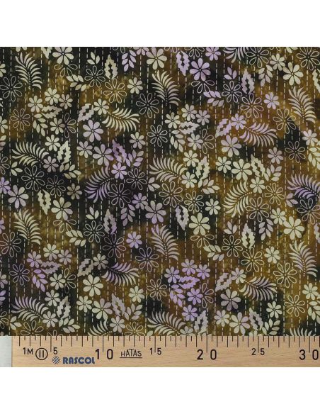 Tessuto viscosa batik Théa - Verde