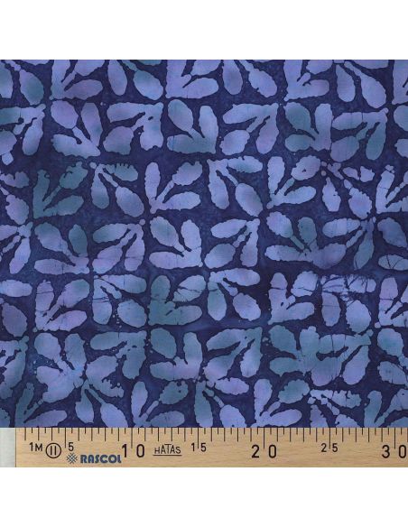 Tessuto viscosa batik Laguna - Blu marino