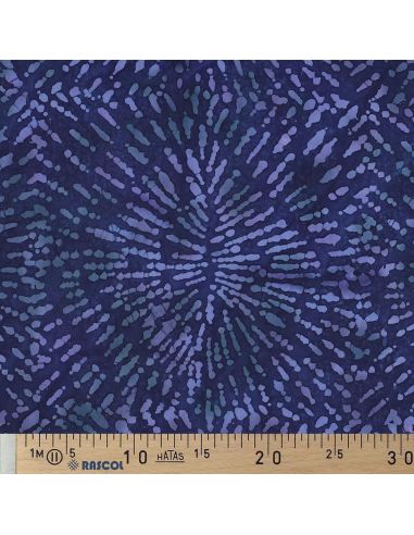 Tessuto viscosa batik Kéona - Blu marino