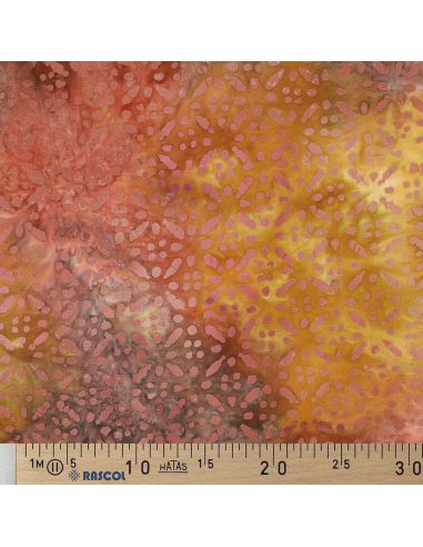 Tessuto viscosa batik Soléane - Giallo