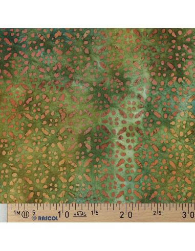 Tessuto viscosa batik Soléane - Verde