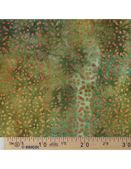 Tessuto viscosa batik Soléane - Verde