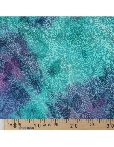 Tessuto viscosa batik Vaiana - Turchese